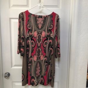 Alfani Pink Paisley Dress